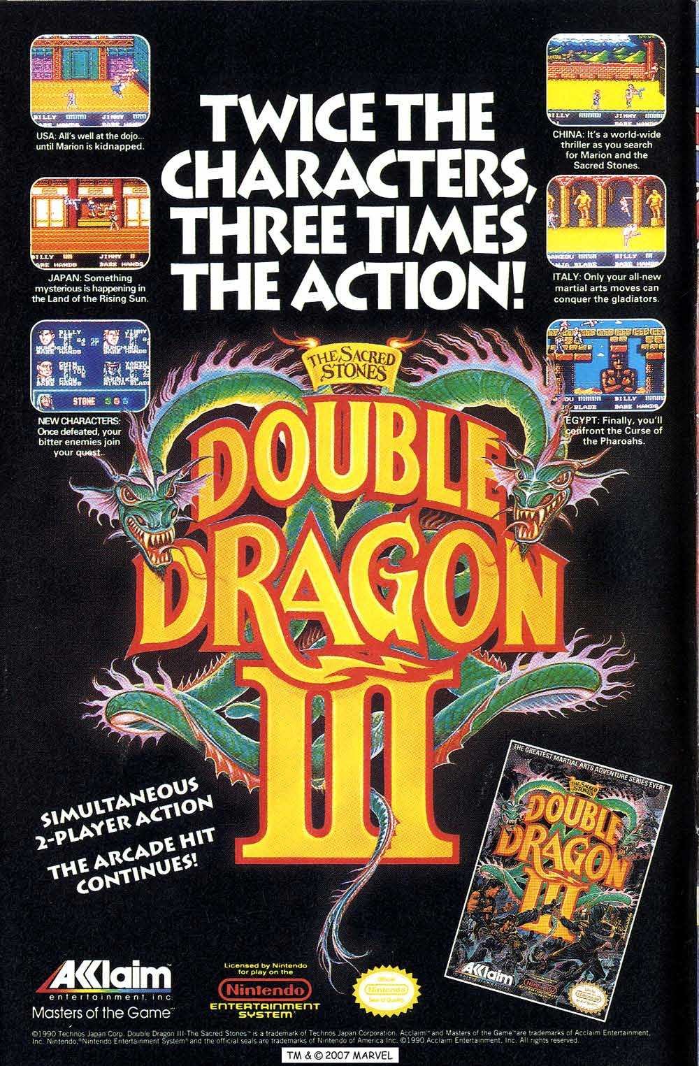 My Played Video Games Review: Double Dragon III: The Sacred Stones