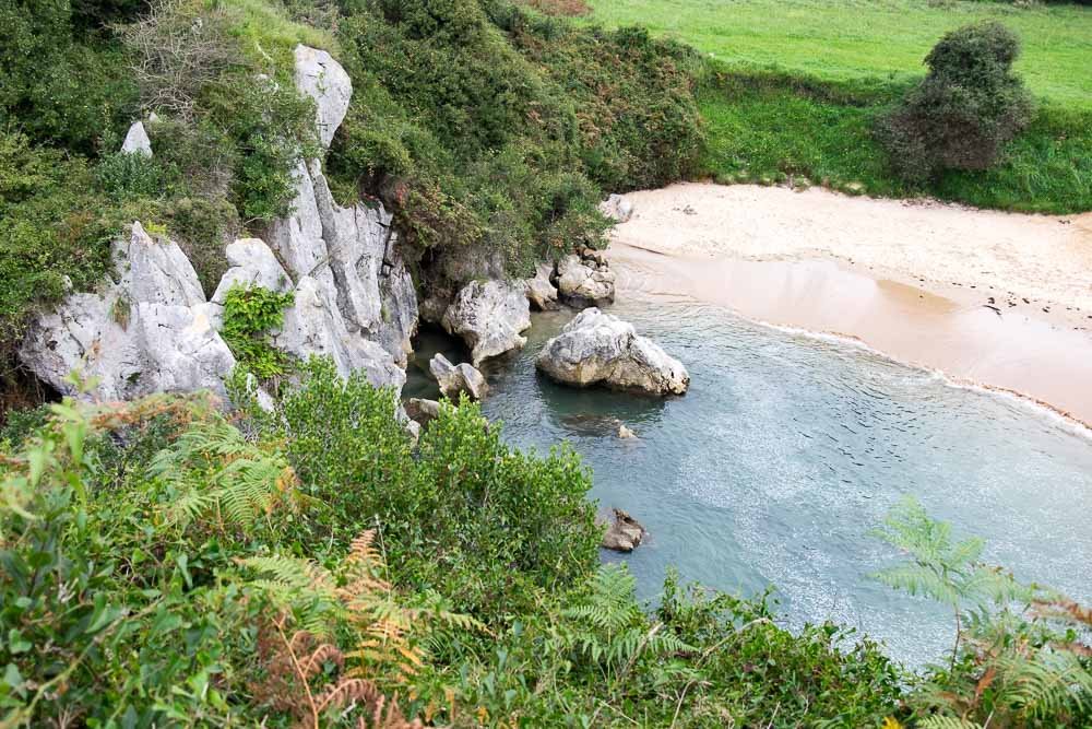 Playa de Gulpiyuri From Above