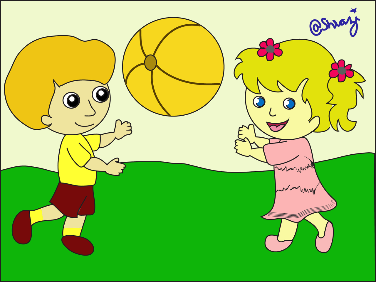 ball drawing for kids