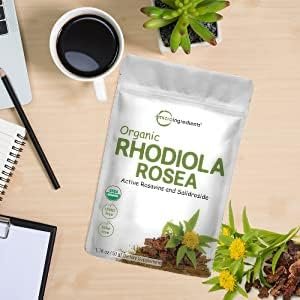 5 Micro Ingredients Organic Rhodiola Rosea Root Extract, 50g Powder | Adaptogenic Herb Based Supplement with Active Rosavins & Salidrosides | Supports Energy & Relaxation | No GMOs, Filler Free