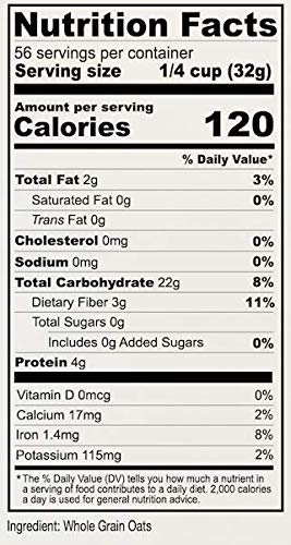 2 Anthony's Organic Whole Grain Oat Flour, 4 lb, Gluten Free, Non GMO, Non Irradiated, Finely Ground, Vegan