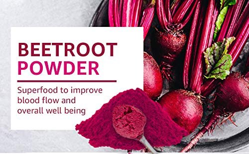 6 Organic Beet Root Powder | 8 oz or 226g | USDA Organic Approved, Raw and Non GMO | Nitric Oxide Booster, Increases Stamina and Circulation | Vegan | 100% Raw from India, by SHOPOSR(8oz)