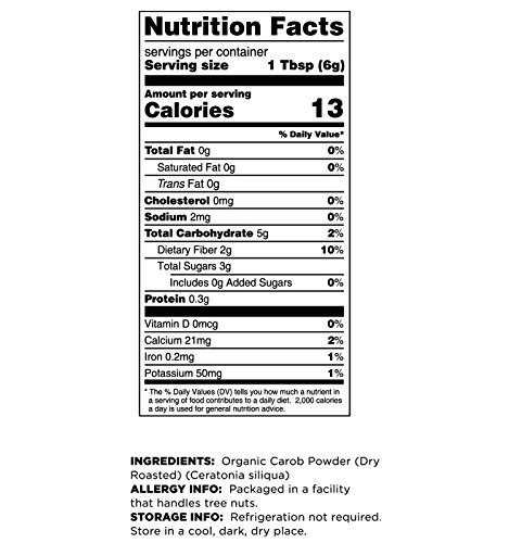 3 Terrasoul Superfoods Organic Carob Powder, 2 Lbs (2 Pack) - Cocoa Powder Alternative | High in Fiber