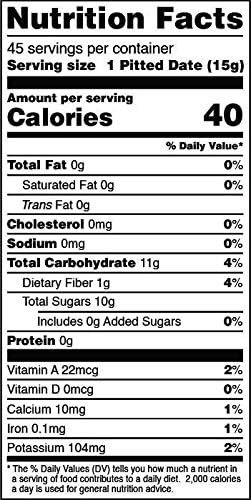 1 Terrasoul Superfoods Organic Pitted Medjool Dates, 3 Lbs (Pack of 2) - Pits Removed | Soft Chewy Texture | Sweet Caramel Taste