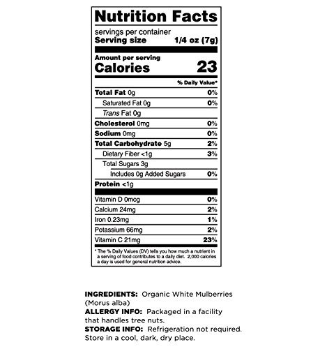3 Terrasoul Superfoods Organic Sun-dried White Mulberries, 2 Lbs (Pack of 2), Sweet Superfood Snacking, Smoothie Booster, and Nutrient-Packed Yogurt Topping