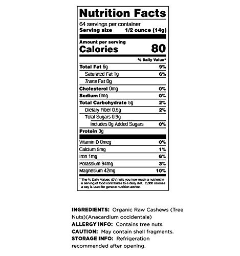 2 Terrasoul Superfoods Organic Raw Cashews (Mylk Grade), 4 Lbs (Pack of 2), Premium Quality for Snacking, Desserts, Cashew Milk and Nut Butter Making