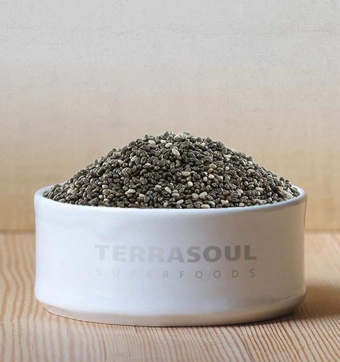 2 Terrasoul Superfoods Organic Black Chia Seeds, 2.5 Pounds, Nutrient-Packed Superfood for Energy, Puddings, Smoothies, and Baking