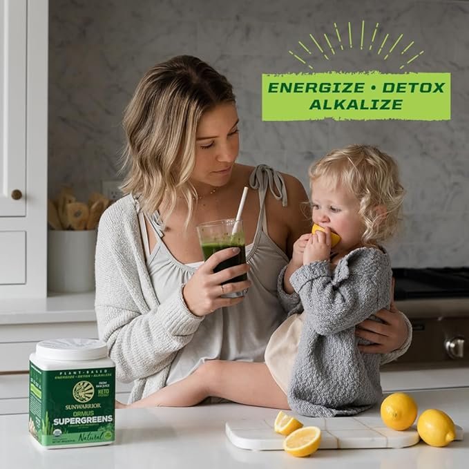 6 SUNWARRIOR Organic Ormus Supergreens Natural, 8 OZ