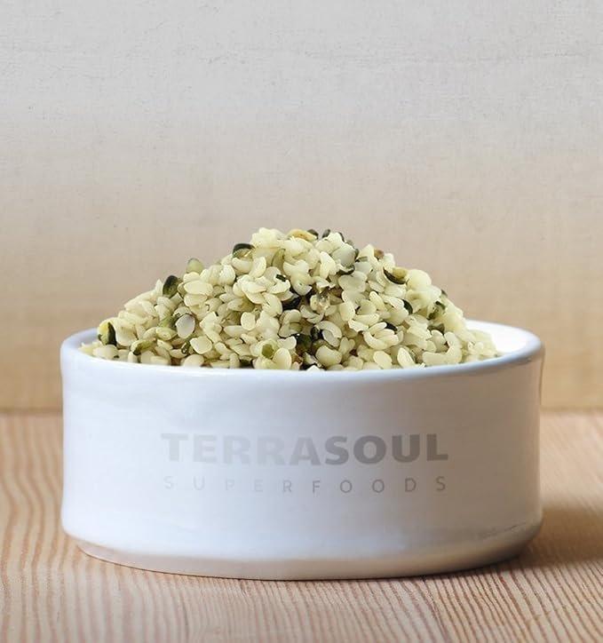2 Terrasoul Superfoods Organic Hemp Seeds, 16 Oz, Versatile Superfood for Smoothies, Salads, and Grain-Free Toppings