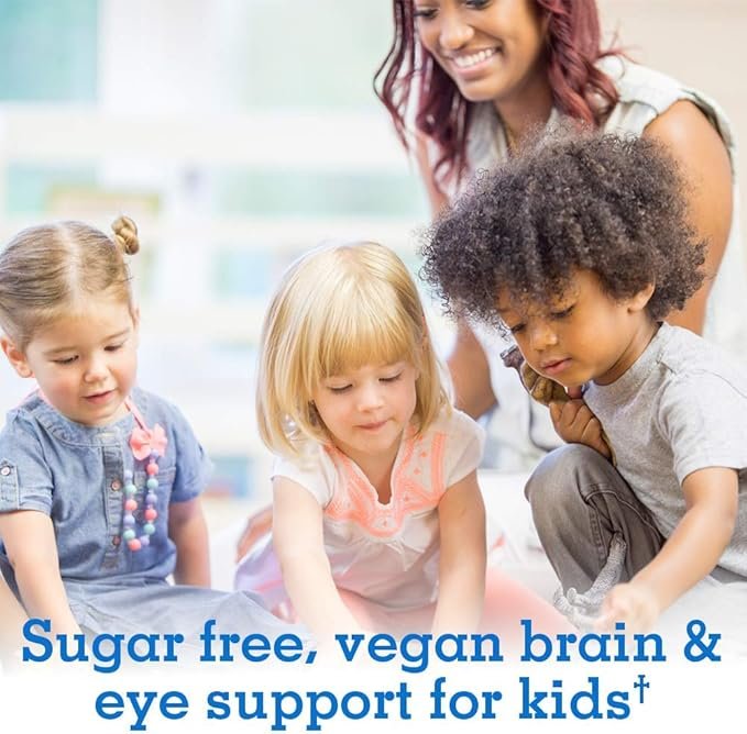1 Garden of Life Plant Omega-3 Ala, Dha & Epa Supplement for Children -Liquid, Strawberry - Vegan Brain & Eye Support for Kids, Sugar Free & Non-GMO - 2 Fl Oz