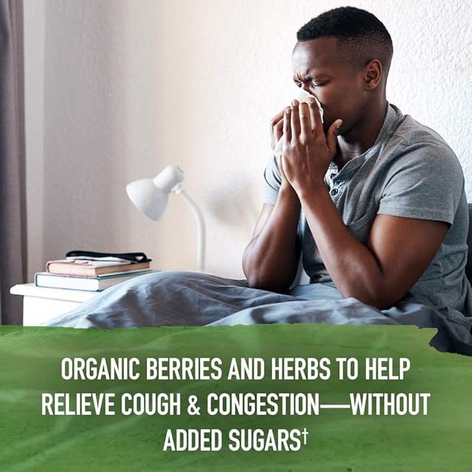 2 Garden of Life Organics Elderberry Zinc Immune Support for Adults and Kids 12 and Older, Organic Cough & Mucus Immune Syrup with Ivy Leaf, Vitamin C and Echinacea, No Added Sugars, 5 Fl oz