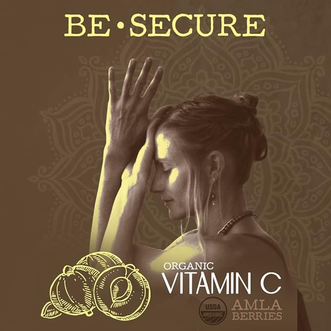 6 Sunwarrior Organic Vitamin C | Vitamin Supplement for Natural Vitamin C Sugar Free | Vitamin C Capsule 60ct (30 Servings) Be Well Line