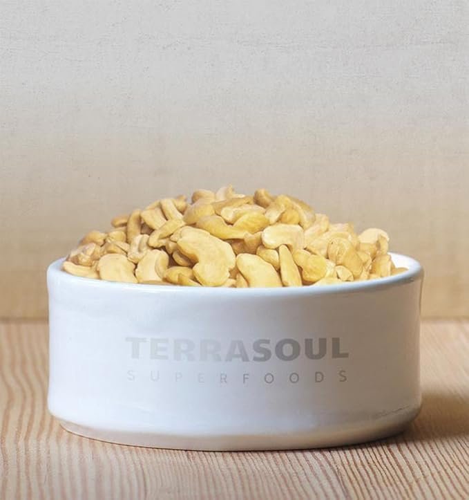 3 Terrasoul Superfoods Organic Raw Cashews (Mylk Grade), 4 Lbs (Pack of 2), Premium Quality for Snacking, Desserts, Cashew Milk and Nut Butter Making