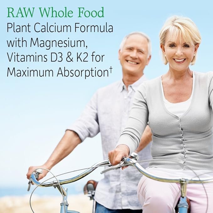 2 Garden of Life Raw Calcium Supplement for Women and Men - Vitamin Code Made from Whole Foods with Magnesium, K2, Vitamin D3 and Vitamin C Plus Probiotics for Digestion, 60 Capsules