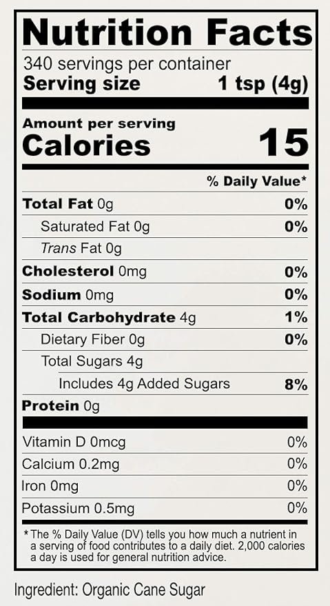 3 Anthony's Organic Cane Sugar, 3 lb, Granulated, Gluten Free & Non GMO