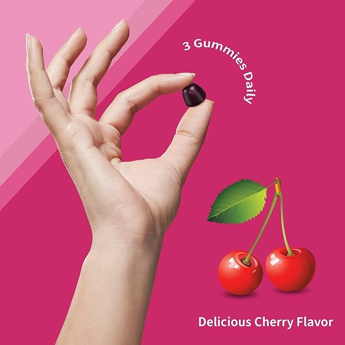 5 Women’s Multivitamin Gummy with Iron: Folate, Biotin, D3 & B12 for Hair, Skin & Nails + Probiotics for Immune Health & Digestion, Vitamin Code, Non-GMO, Gluten-Free, 90 Cherry Gummies, 30 Day Supply