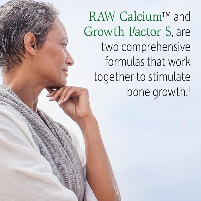 2 Garden of Life Calcium Supplement - Vitamin Code Grow Bone Made with Whole Foods, Strontium, Magnesium, K2 MK7, Vitamin D3 & C Plus Probiotics for Gut Health, 30 Day Supply