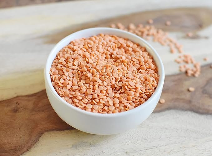 3 Anthony's Organic Split Red Lentils, 2 lb, Masoor Dal, Gluten Free, Non GMO, Vegan