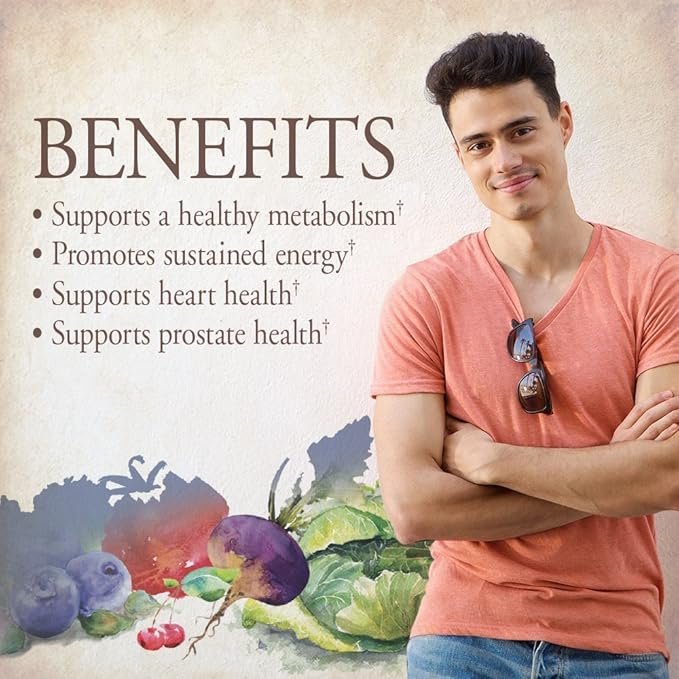 2 Garden of Life Organics Whole Food Multivitamin for Men, 60 Tablets, Vegan Mens Vitamins and Minerals for Mens Health and Well-Being, Certified Organic Vegan Mens Multi