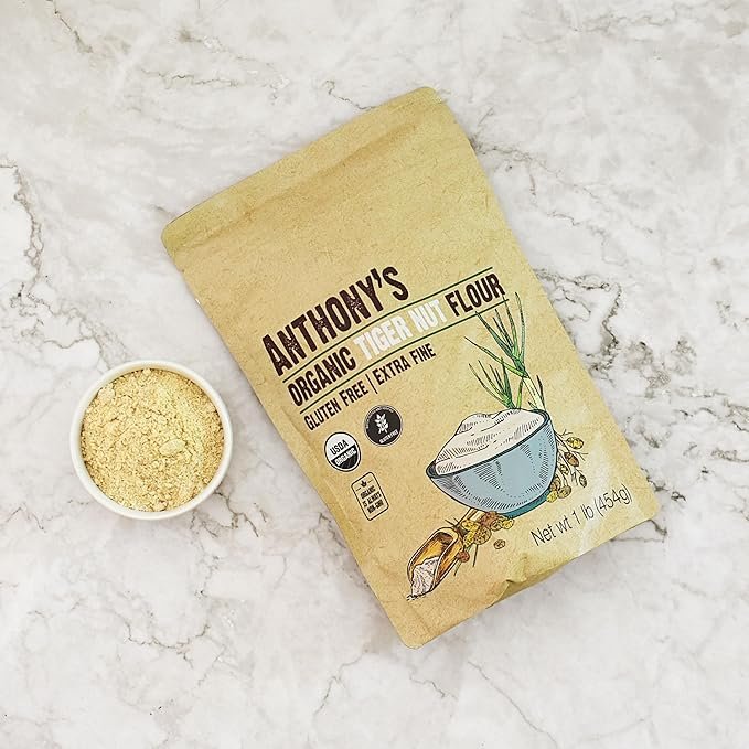 3 Anthony's Organic Tiger Nut Flour, 1 lb, Gluten Free, Non GMO, Paleo Friendly