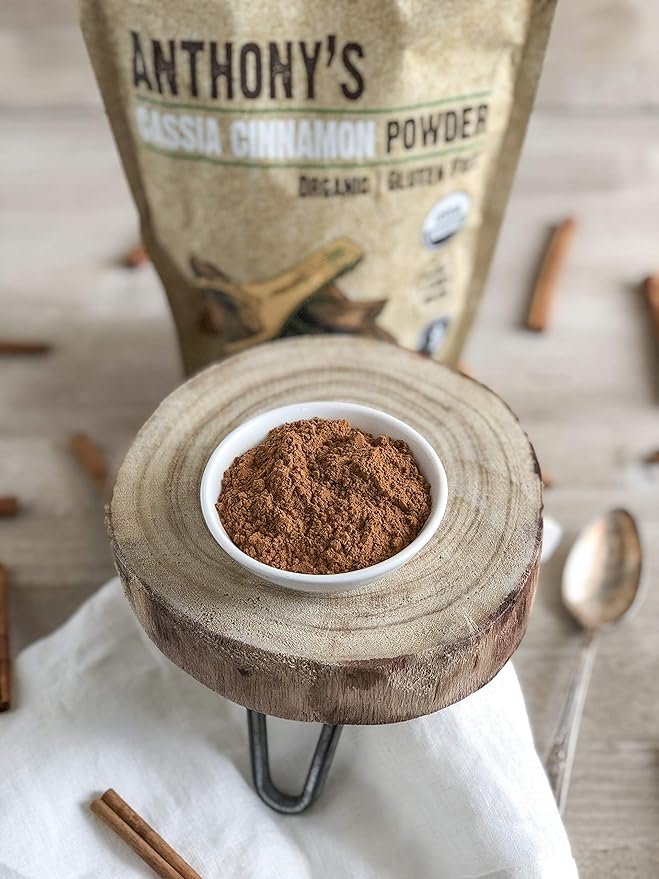 5 Anthony's Organic Cassia Cinnamon Powder, 1 lb, Ground, Gluten Free, Non GMO, Non Irradiated, Keto Friendly