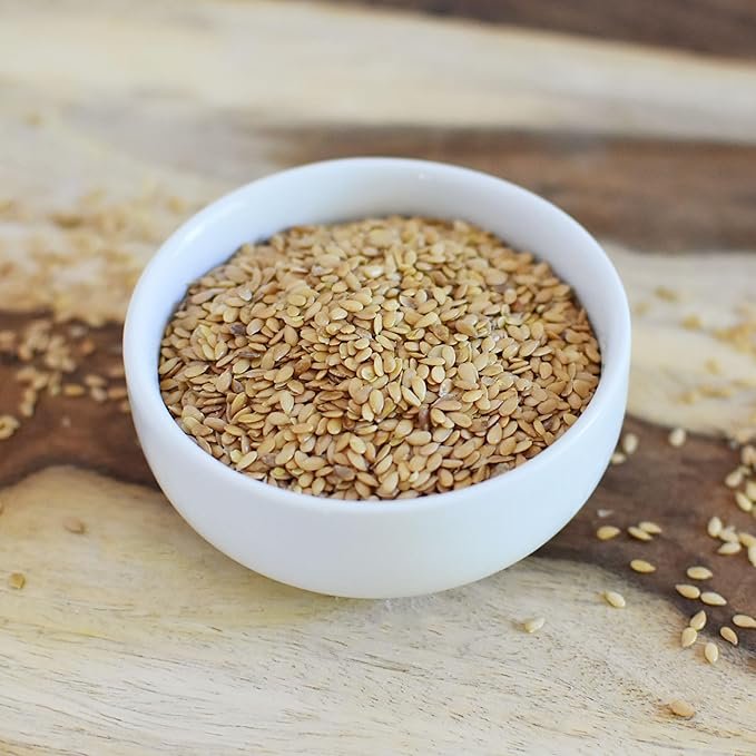 4 Anthony's Organic Whole Golden Flaxseeds, 1.5 lb, Gluten Free, Non-GMO, Vegan