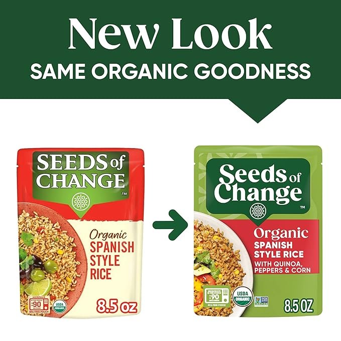 2 SEEDS OF CHANGE Organic Spanish Style Rice 8.5 Ounce (Pack of 12)