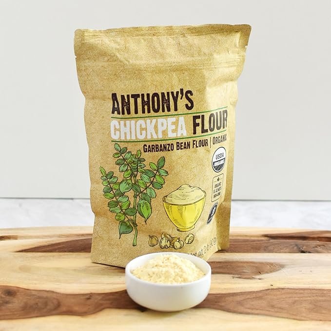 3 Anthony's Organic Chickpea Flour, Garbanzo Bean Flour, 2 lb, Gluten Free, Non GMO
