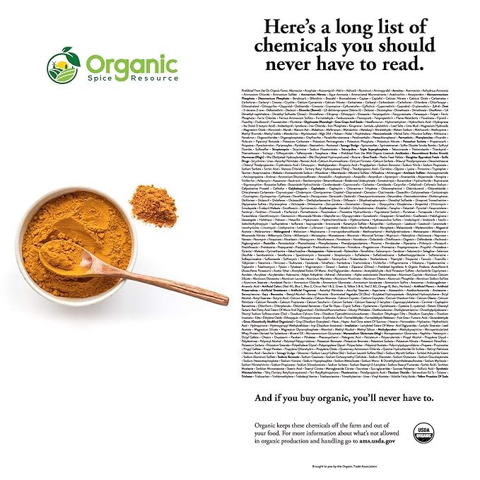 3 Organic Turmeric Powder w/Curcumin | 35.27 Ounce / 2.2 LBS | USDA Organics and Non-GMO | Lab Tested for Heavy Metal and Purity | 100% Raw and Natural by OSR