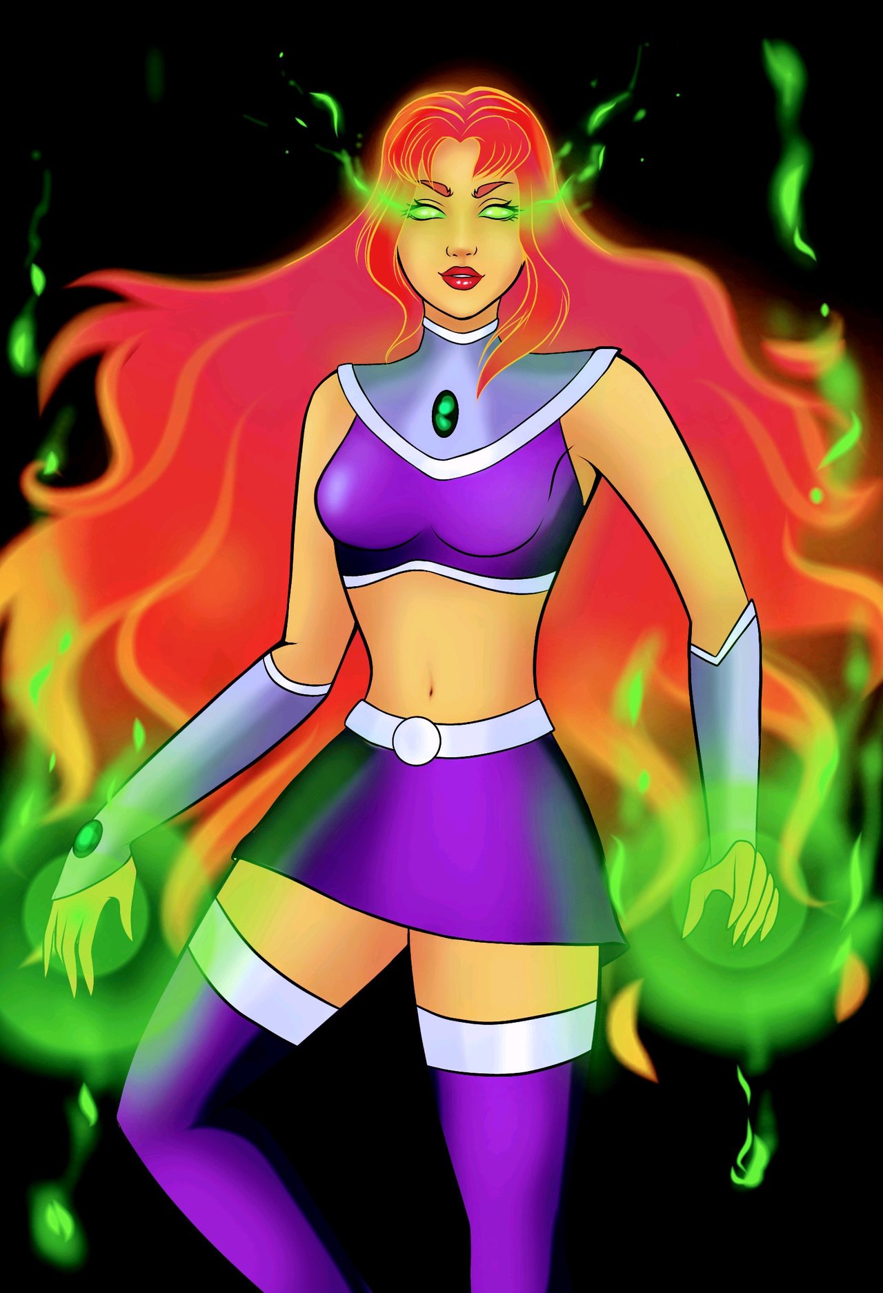 EPS/ING Dibujando a Starfire ⭐🔥 Drawing Starfire | PeakD