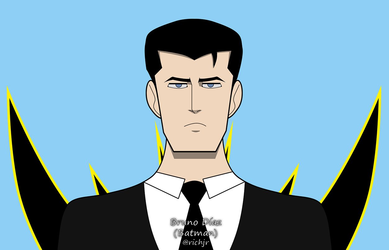 Dibujo Digital: Mi version de Bruno Díaz (Batman) + Explicación | PeakD