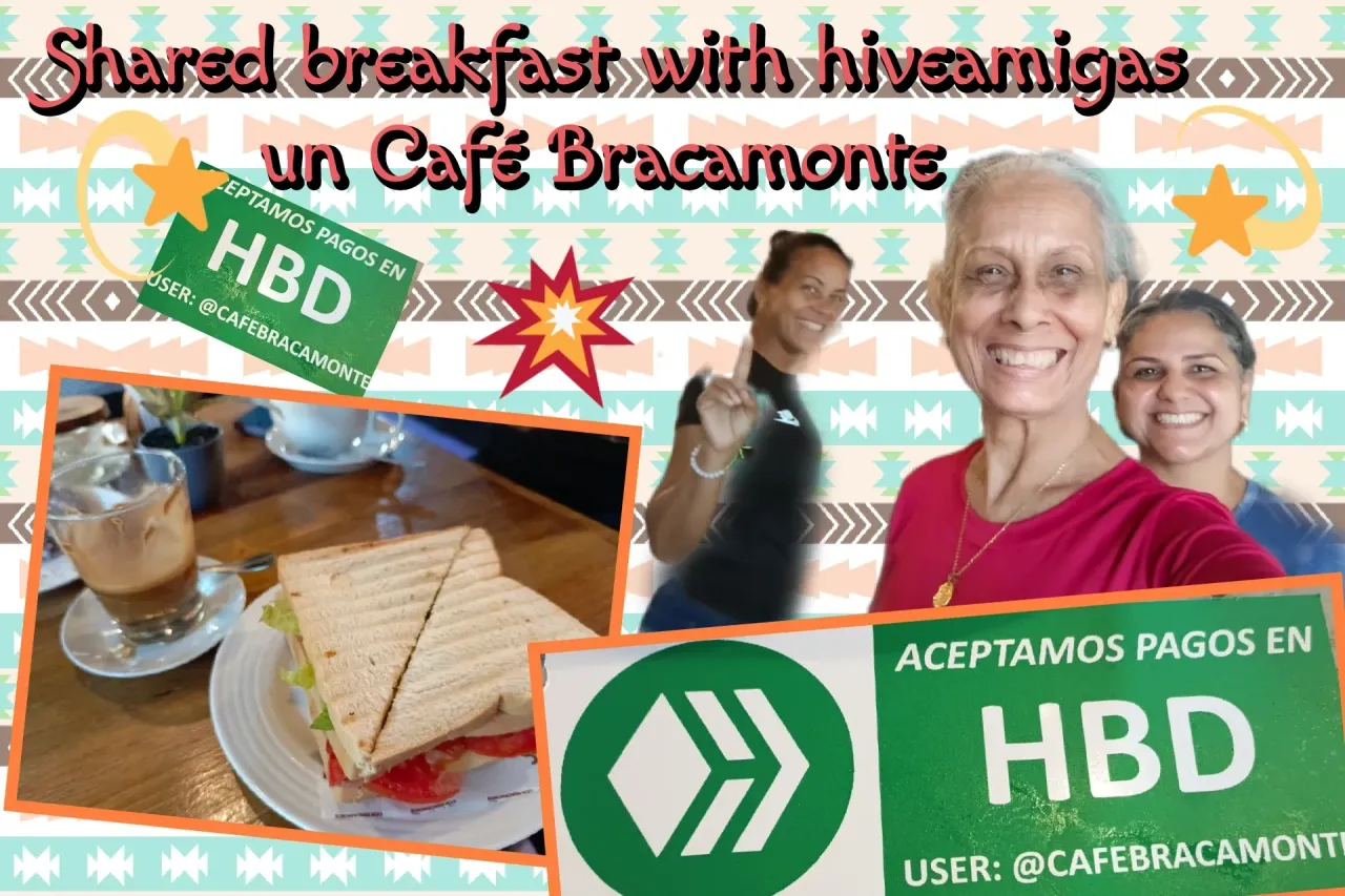 [ENG-ESP] Shared breakfast with hiveamigas in Café Bracamonte - Criptoadopción