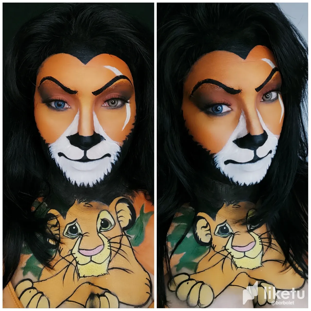 simba makeup lion king