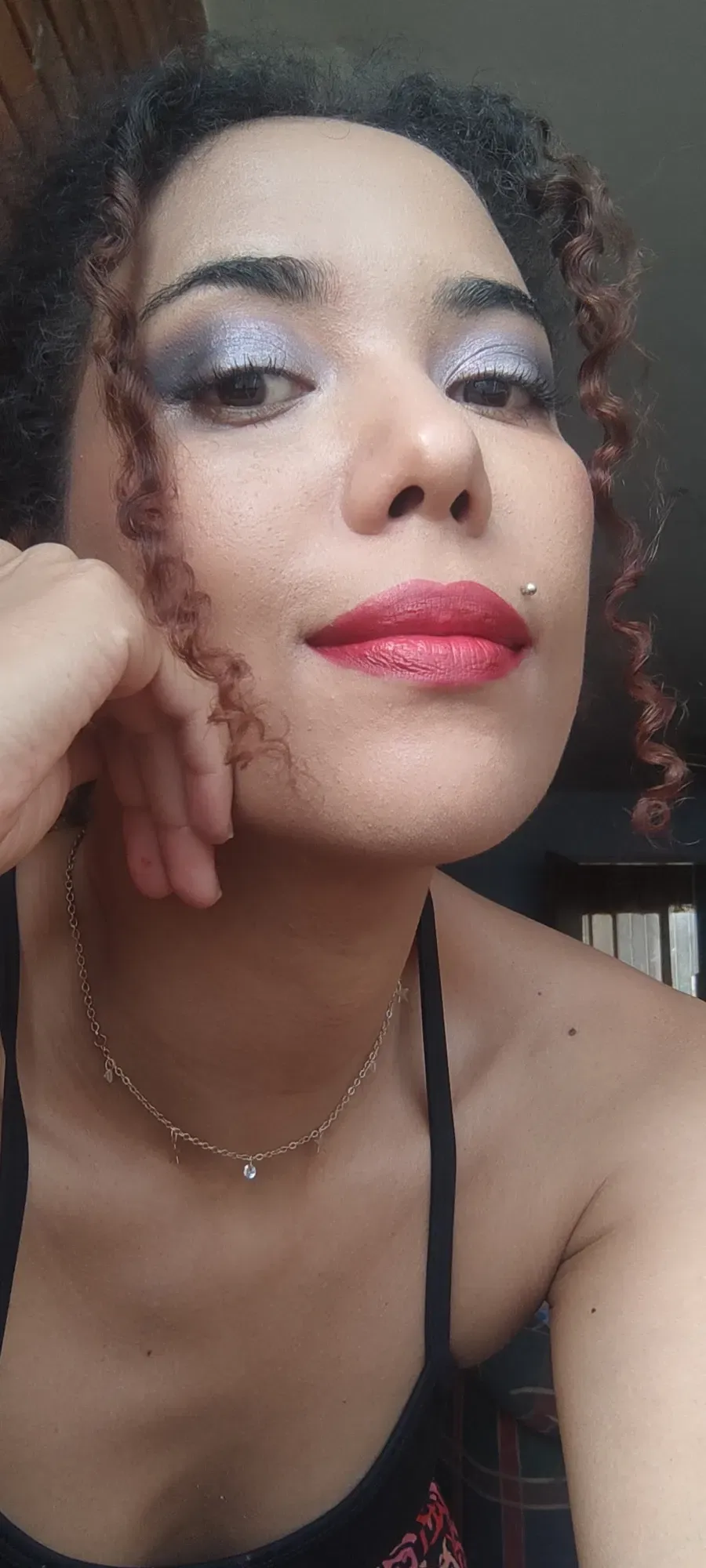 Maquillaje inspirado en Morticia Adams 