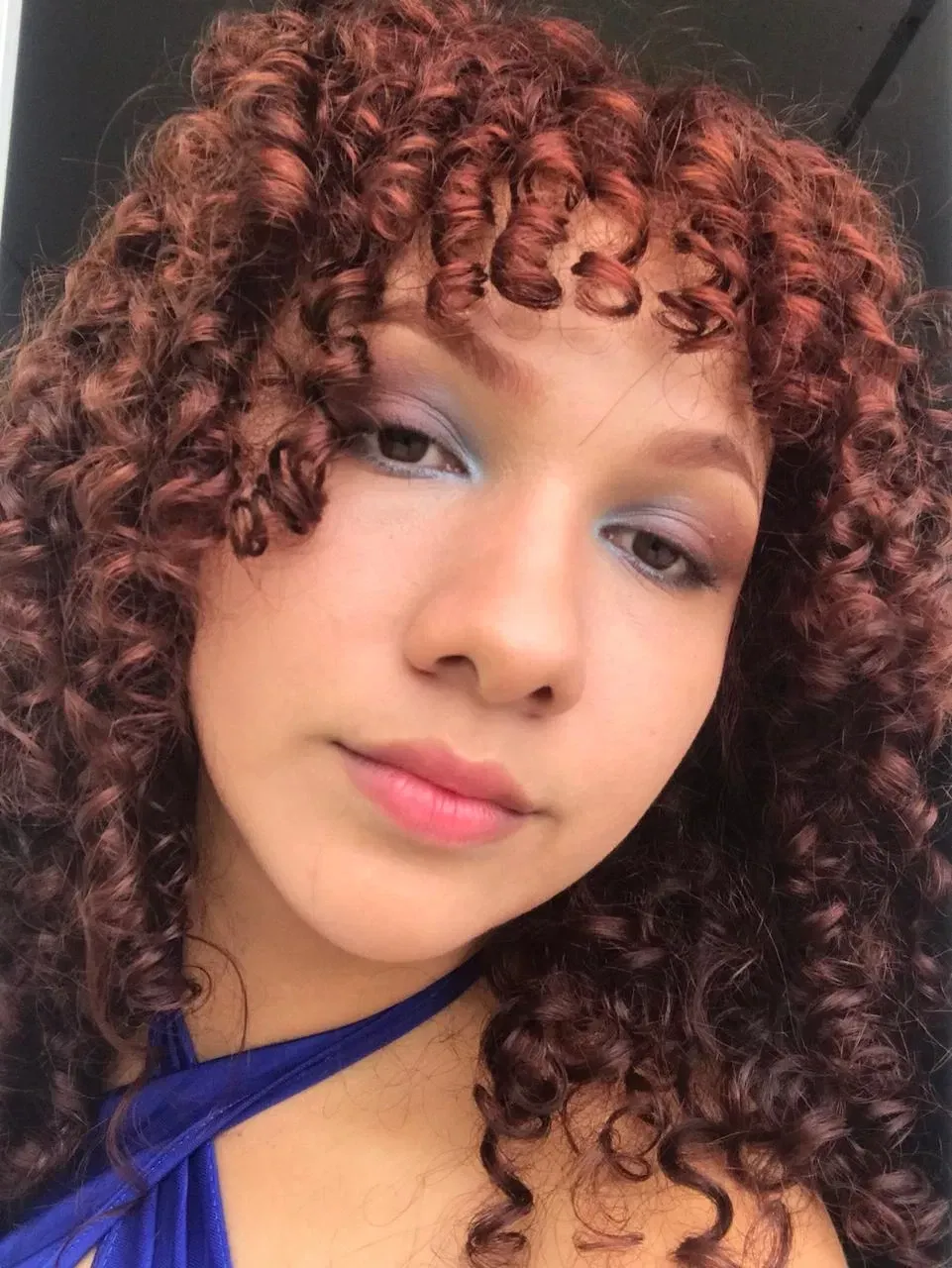 Makeup in blue tones for a baby shower 🩵✨ [ESP-ENG]