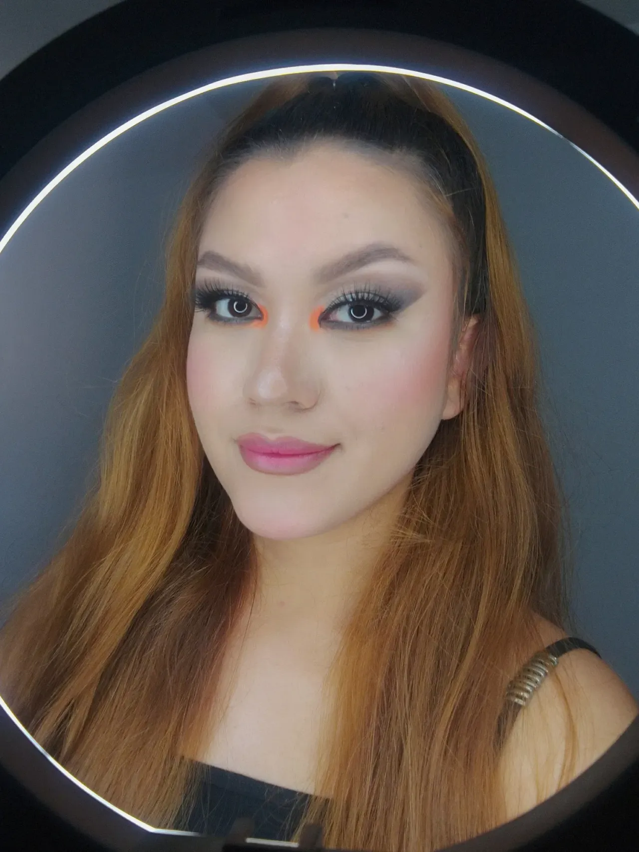 [ESP - ENG] 🖤🧡 A touch of Orange, for Smoky Eyes ✨💄
