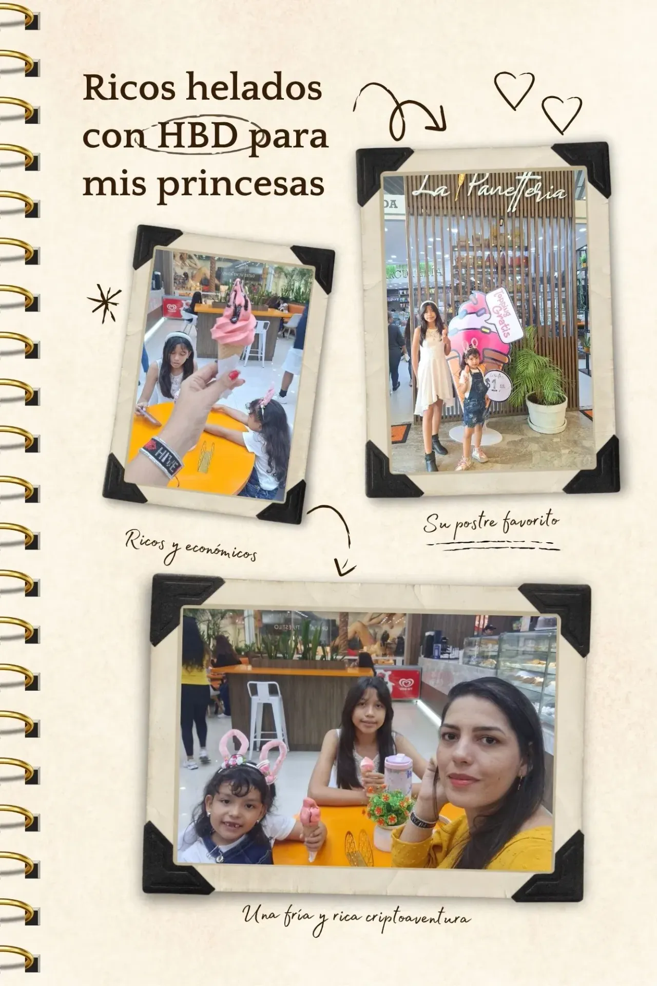 Ricos helados con HBD para mis princesas [Spa/Eng]