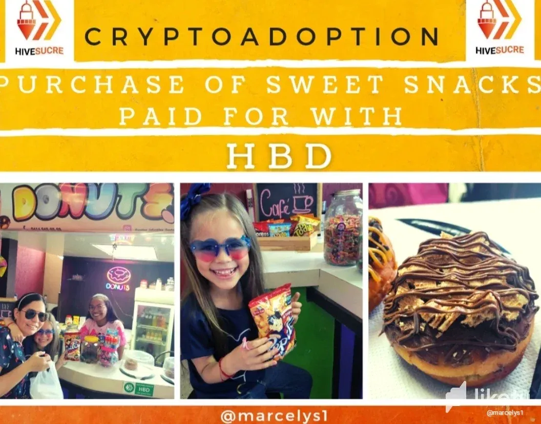  [Eng-Esp] Purchase of sweet snacks paid for with HBD! 🍩✨ Cryptoadoption in Sucre! 🔥