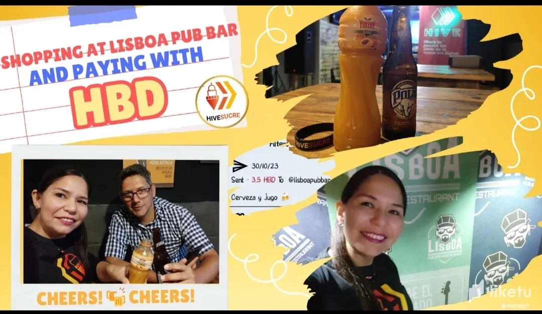  [Eng-Esp] Shopping at Lisboa Pub Bar and paying with HBD!!! 🍻✨ Cryptoadoption in Sucre! 🔥