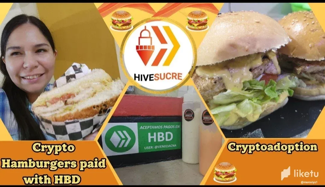  [Eng-Esp] Enjoying Delicious CryptoHamburgers paid with HBD!!! 🍔✨ Cryptoadoption in Sucre! 🔥