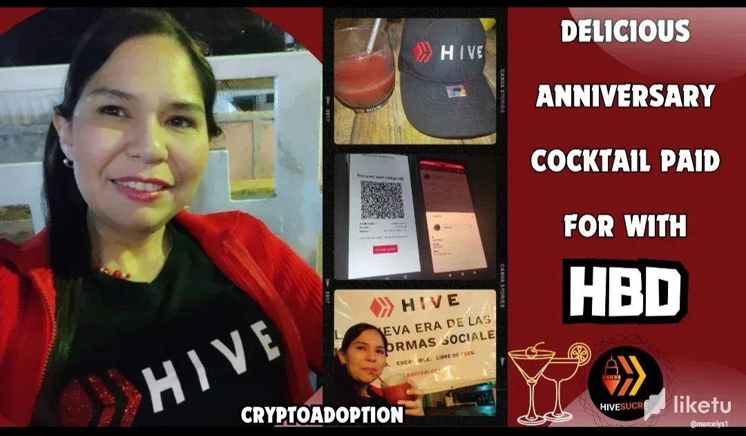  [Eng-Esp] Delicious Anniversary Cocktail paid for with HBD! 🍹✨ Cryptoadoption in Sucre! ❤️‍🔥