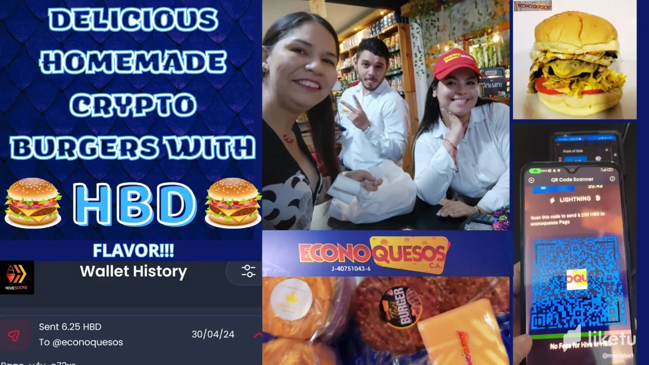  [Eng-Esp]  Delicious Homemade Crypto-Burgers with HBD Flavor!!! 🍔✨ Cryptoadoption in Sucre! ❤️‍🔥