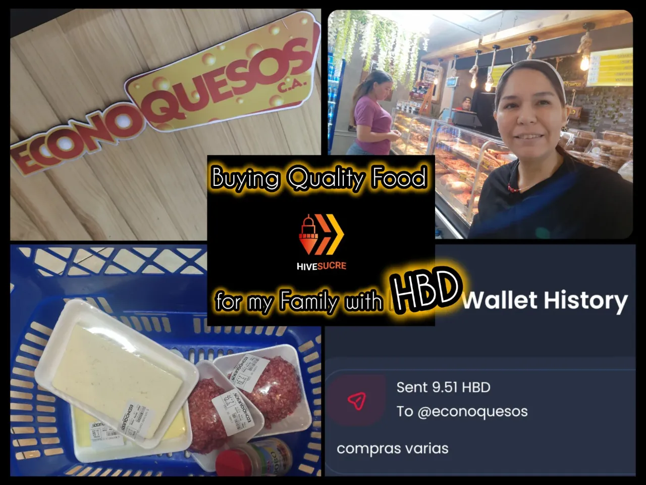  [Eng-Esp]  Buying quality food for my family with HBD! 🛒✨ Cryptoadoption in Sucre! ❤️‍🔥