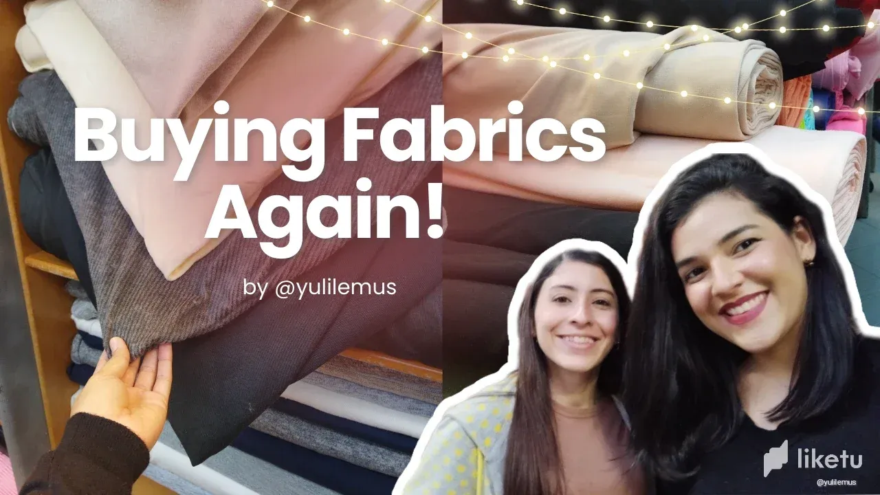 Shopping for fabrics again + girls afternoon. 💕 