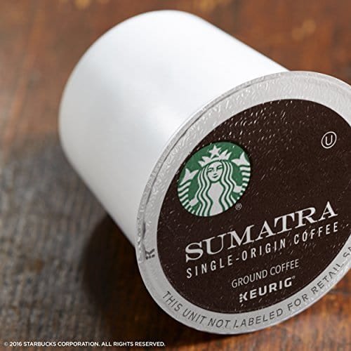 1 Starbucks Coffee Pods–Dark Roast–Sumatra for Keurig Brewers–100% Arabica–6 boxes (60 pods total)
