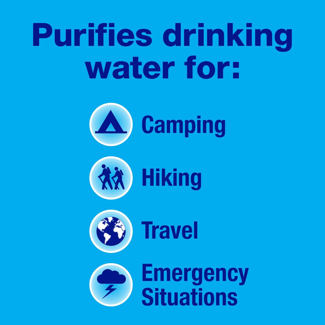 3 Potable Aqua PA Plus Water Purification Tablets - Dual 50ct Bottles - Reliable Water Purification Solution for Outdoor Activities, Emergencies and Global Exploration
