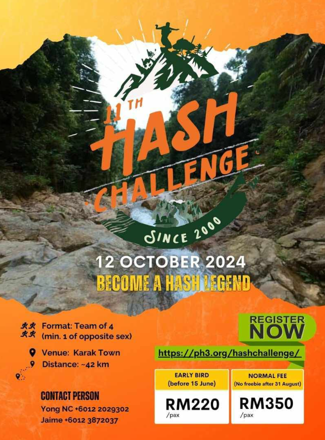 Team Hash running event:  Do you have what it takes?