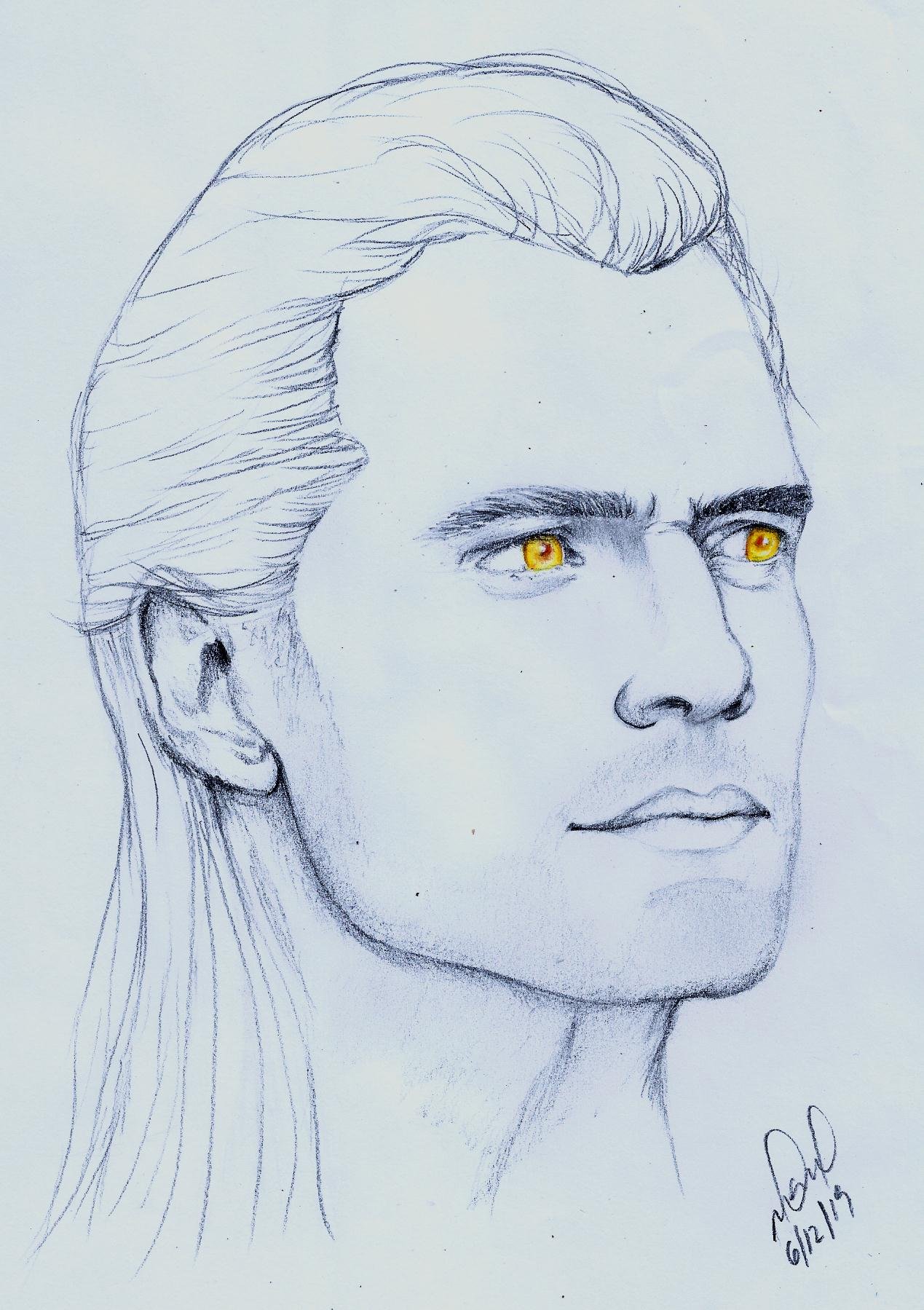 Geralt color drawing by Blondynki Tez Graja  No 3023