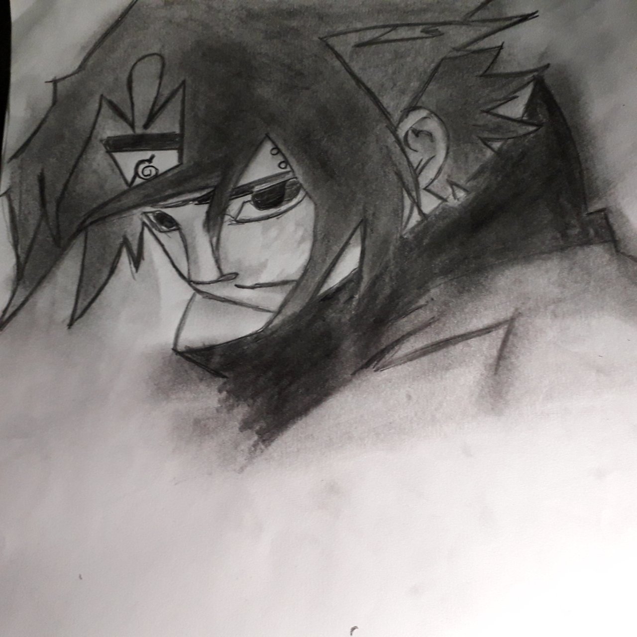 KREA - Pencil drawing of Naruto and Sasuke