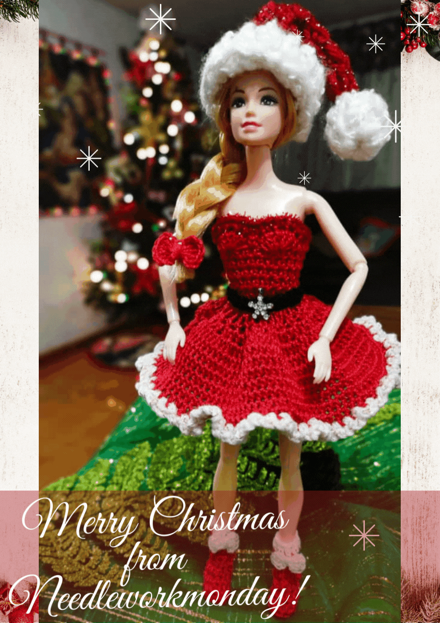 Christmas Holiday Poster Red Gray Christmas Stars (3).gif